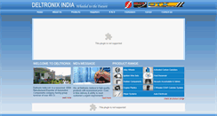 Desktop Screenshot of deltronix.in
